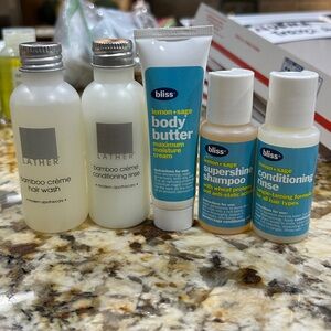 Bliss Lemon & Sage Maximum Moisture Cream shampoo/conditioner plus lather set